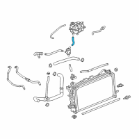 OEM GMC Sierra Reservoir Hose Diagram - 23420533