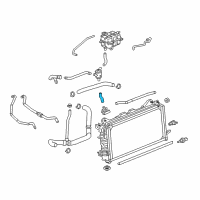 OEM 2016 GMC Sierra 1500 Water Hose Diagram - 23420536