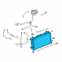 OEM 2018 Chevrolet Silverado 1500 Radiator Assembly Diagram - 84164908