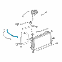 OEM 2016 Chevrolet Silverado 1500 Water Hose Diagram - 84101447