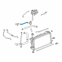 OEM 2016 GMC Sierra 1500 Water Hose Diagram - 23420534