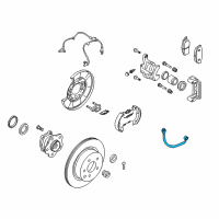 OEM Infiniti EX35 Hose Assembly-Brake, Rear Diagram - 46211-1BA6A