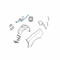 OEM BMW 640i Gran Coupe Emergency Mechanism Pulling Strip Diagram - 51-25-7-016-702