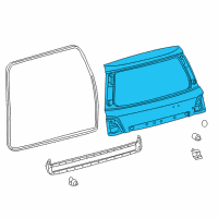 OEM 2010 Lexus LX570 Panel Sub-Assembly, Back Diagram - 67005-60E00