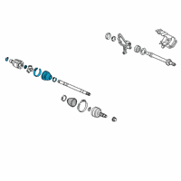 OEM Honda Ridgeline Boot Set, Inboard Diagram - 44017-TZ5-A11