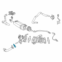 OEM 2021 Toyota Prius EGR Pipe Gasket Diagram - 25634-37020