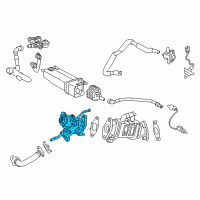 OEM 2018 Toyota Prius EGR Valve Diagram - 25620-37140