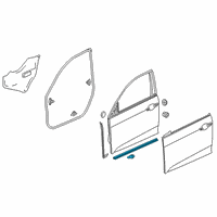 OEM 2020 Honda Civic Seal, L. FR. Door (Lower) Diagram - 72368-TEA-T01