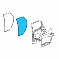 OEM 2019 Chevrolet Traverse Door Weatherstrip Diagram - 84222072