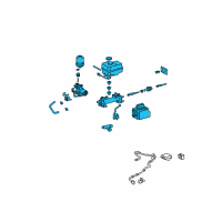 OEM 2014 Toyota FJ Cruiser Power Booster Diagram - 47050-35182