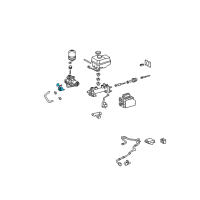 OEM 2009 Lexus GX470 Tube, Brake Actuator, NO.1 Diagram - 44551-60040