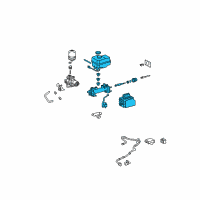 OEM 2013 Toyota FJ Cruiser Master Cylinder Diagram - 47025-35242