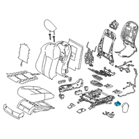 OEM 2021 Lexus LS500h Control Sub-Assy, Seat Heater Diagram - 87501-48030