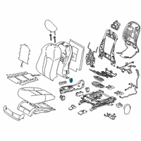 OEM Lexus RX450hL Knob, Power Seat Switch Diagram - 84921-22080-E1