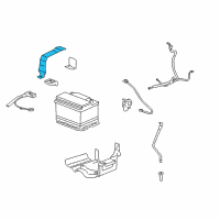 OEM 2006 Chevrolet Cobalt Strap Asm, Battery Hold Down Diagram - 15252777