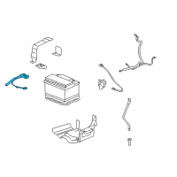 OEM 2005 Chevrolet Cobalt Cable Asm, Battery Positive (196.65In. Long) Diagram - 88987140