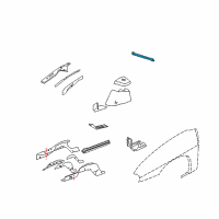 OEM 2001 Chevrolet Monte Carlo Bar Kit, Front Suspension Strut Housing Upper Tie Diagram - 12458546