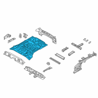 OEM Kia Sorento Panel-Rear Floor Diagram - 655121U060