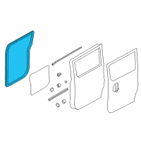 OEM 2019 Nissan NV200 WEATHERSTRIP-Slide Door RH Diagram - 82831-9SE0A