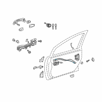 OEM 2014 Toyota Prius Plug-In Lock Cable Diagram - 69750-47040