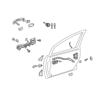 OEM 2014 Toyota Prius Plug-In Lock Rod Diagram - 69311-47040