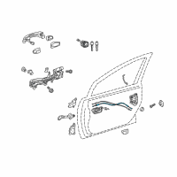 OEM Toyota Prius Plug-In Lock Cable Diagram - 69710-47030