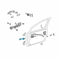 OEM 2010 Toyota Prius Door Check Diagram - 68610-47021