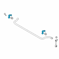 OEM 2016 Hyundai Genesis Bracket-Stabilizer Bar Diagram - 54815-B1000