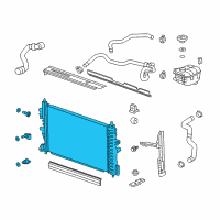 OEM 2016 Chevrolet Cruze Radiator Assembly Diagram - 13393984