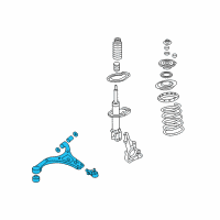 OEM Kia Sedona Arm Complete-Front Lower Diagram - 545004D102