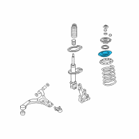 OEM Kia Sedona Seat Assembly-Spring Upper Diagram - 546204D000