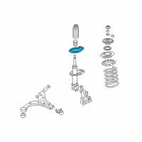 OEM Kia Sedona Pad-Front Spring, Lower Diagram - 546334D000DS