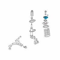 OEM 2010 Kia Sedona Insulator Assembly-Strut Diagram - 546104D001