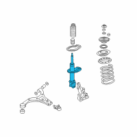 OEM 2008 Kia Sedona Shock Absorber Assembly Diagram - 546614D001