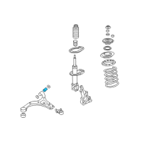 OEM 2009 Kia Sedona Bush-Front Lower Arm"A" Diagram - 545514D001