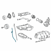 OEM 2018 Lexus GS F Guide, Oil Level Gage Diagram - 11452-38071