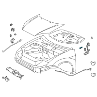 OEM 2011 Ford Escape Release Handle Screw Diagram - -W500013-S439