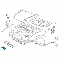 OEM 2002 Ford Focus Latch Diagram - 4S4Z-16700-A