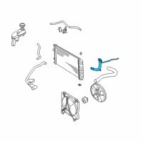 OEM 1999 Pontiac Sunfire Radiator Coolant Outlet Hose Assembly Diagram - 24575474