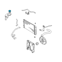 OEM Cadillac Recovery Tank Cap Diagram - 25713160