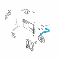 OEM 1997 Chevrolet Cavalier Radiator Inlet Hose (Upper) Diagram - 22654652