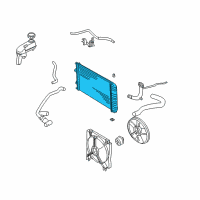 OEM 1997 Pontiac Sunfire Radiator Assembly Diagram - 89018667