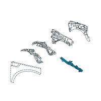 OEM 2010 Jeep Liberty Rail-Frame Front Diagram - 55113194AF