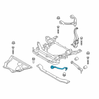 OEM BMW X6 Left Tension Strut With Rubber Mounting Diagram - 31-12-6-851-691