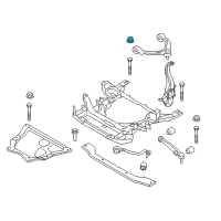 OEM 2018 BMW 330i GT xDrive Self-Locking Collar Nut Diagram - 33-32-6-760-376