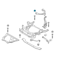 OEM BMW 540i Self-Locking Collar Nut Diagram - 33-32-6-760-376