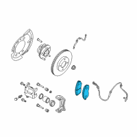 OEM 2015 Nissan Rogue Select Front Disc Brake Pads Kit Diagram - D1M60-9N00A