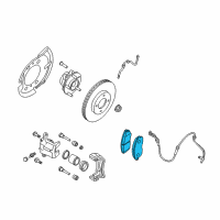 OEM Nissan Rogue Select Front Disc Brake Pads Kit Diagram - D1M60-9N00A