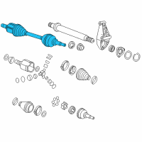 OEM Chevrolet Cruze Limited Axle Assembly Diagram - 13334704