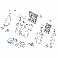 OEM Kia Stinger Pad Assembly-Rear Seat Cushion Diagram - 89150J5000